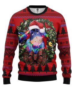 dolly winnie the pooh ugly christmas sweatshirt 1 nXzaw