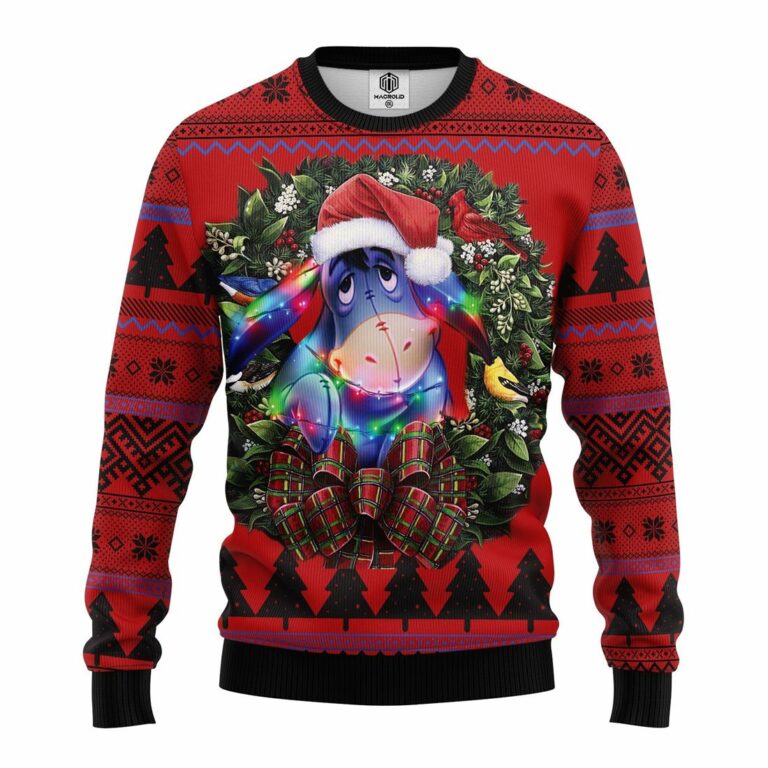 Dolly Winnie The Pooh Ugly Christmas Sweatshirt
