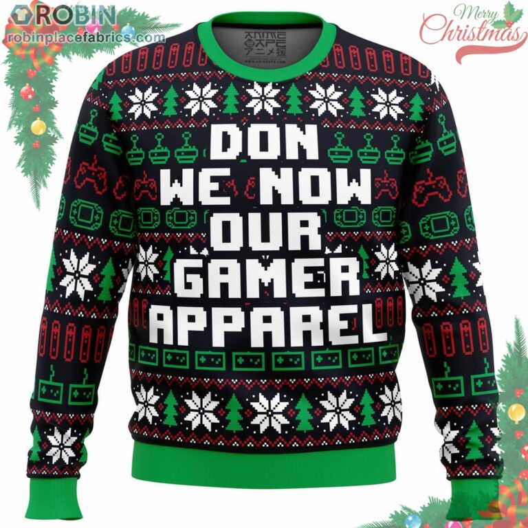 Don We Now Our Gamer Ugly Christmas Sweater