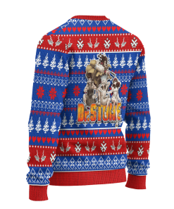 Dr Stone Anime Ugly Christmas Sweatshirt Custom Characters Xmas Gift Dr Stone Anime Ugly Christmas Sweatshirt Custom Characters Xmas Gift