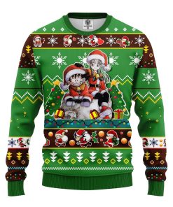 dragon ball anime ugly christmas sweater green 1 xYKqV