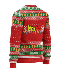 Dragon Ball Anime Ugly Christmas Sweater Red Characters Xmas Gift