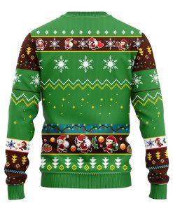 Dragon Ball Kid Ugly Christmas Sweater Brown Green