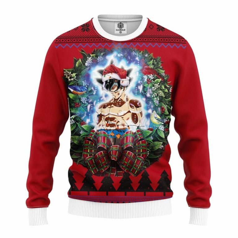 Dragon Ball Super Movie Goku Ultra Instinct Noel Mc Ugly Christmas Sweater