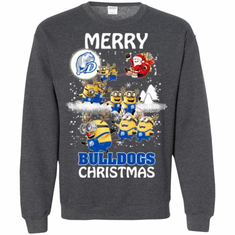 Drake Bulldogs Minion Ugly Christmas Sweater
