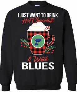 drink hot chocolate watch st. louis blues ugly christmas sweater 3 wujBs