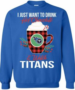 Drink Hot Chocolate & Watch Tennessee Titans Ugly Christmas Sweater