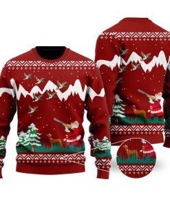 duck hunting christmas christmas ugly sweatshirt sweater 1 jhshbb