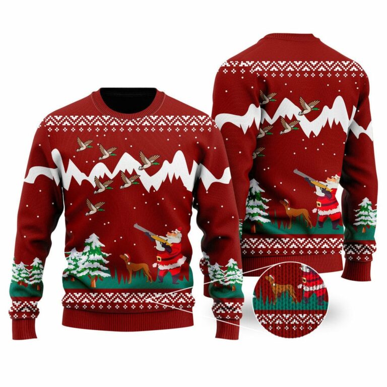 Duck Hunting Christmas Christmas Ugly Sweatshirt, Sweater