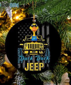 duck jeep circle ornament christmas decorations 1 o6pipt