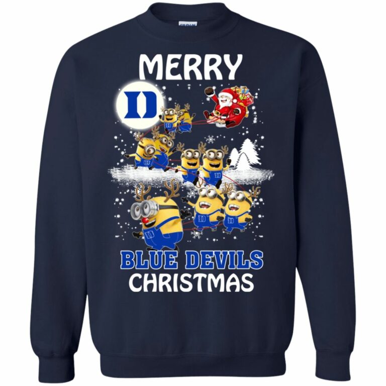Duke Blue Devils Minion Ugly Christmas Sweater