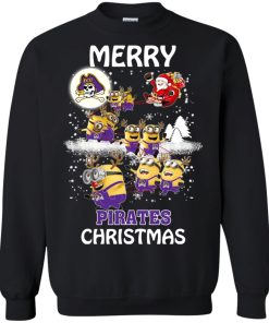 East Carolina Pirates Minion Ugly Christmas Sweatshirt
