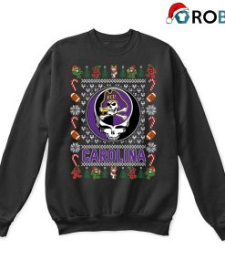 East Carolina Pirates X Grateful Dead Christmas Ugly Sweatshirt