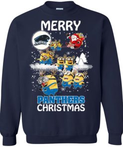 Eastern Illinois Panthers Minion Ugly Christmas Sweatshirt
