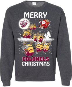 eastern kentucky colonels minion ugly christmas sweater 1 lnMGq