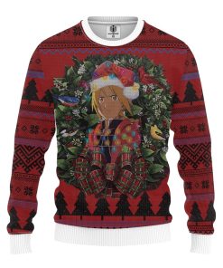 Edward Fullmetal Alchemist Mc Ugly Christmas Sweatshirt