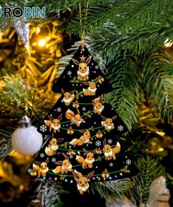 Eevee Cute Pokemon Anime Christmas Tree Circle Ornament – Christmas Decorations Eevee Cute Pokemon Anime Christmas Tree Circle Ornament – Christmas Decorations