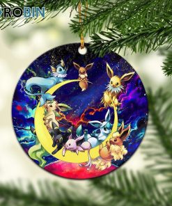 eevee evolution pokemon family love you to the moon galaxy ornament christmas decorations 1 pfk5cd