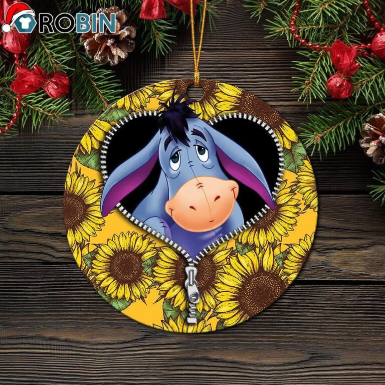Eeyore Sunflower Zipper Ornament – Christmas Decorations