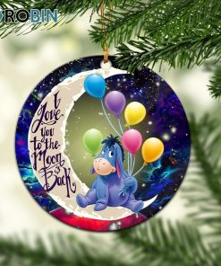 eeyore winnie the pooh love you to the moon galaxy circle ornament christmas decorations 1 clxz6i