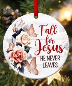 elegant christian circle ornament jesus never leaves 1 qEsG4