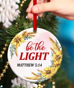 Elegant Flower Circle Ornament Be The Light Elegant Flower Circle Ornament Be The Light