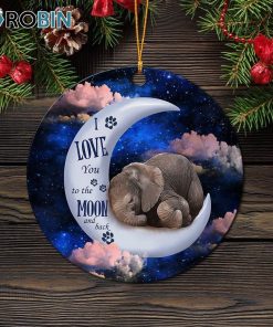 elephant love you to the moon circle ornament christmas decorations 1 ntnrt5