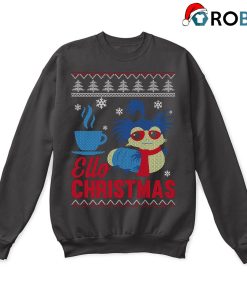 Ello Blue Worm Labyrinth Ugly Christmas Sweatshirt