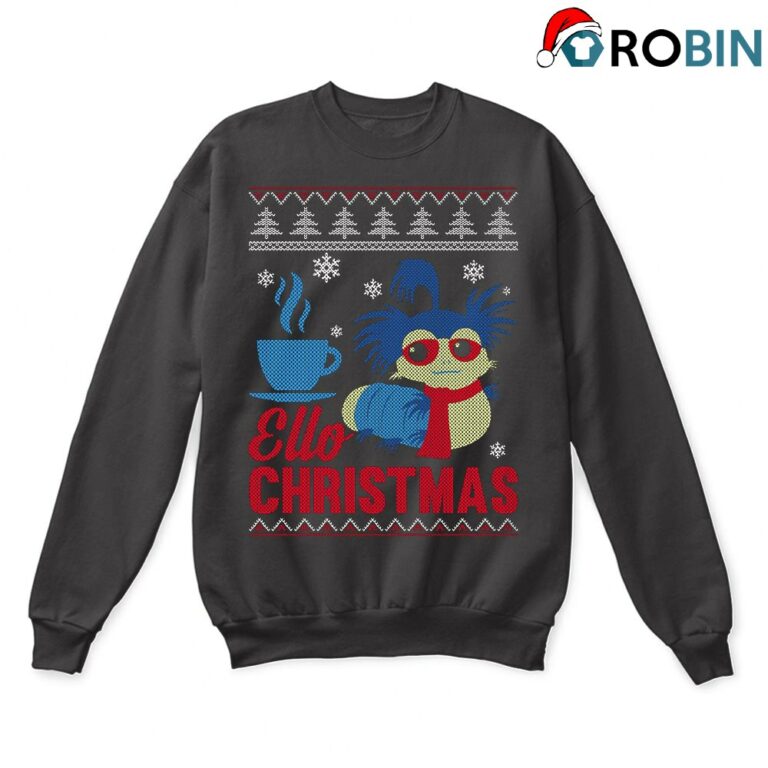 Ello Blue Worm Labyrinth Ugly Christmas Sweatshirt
