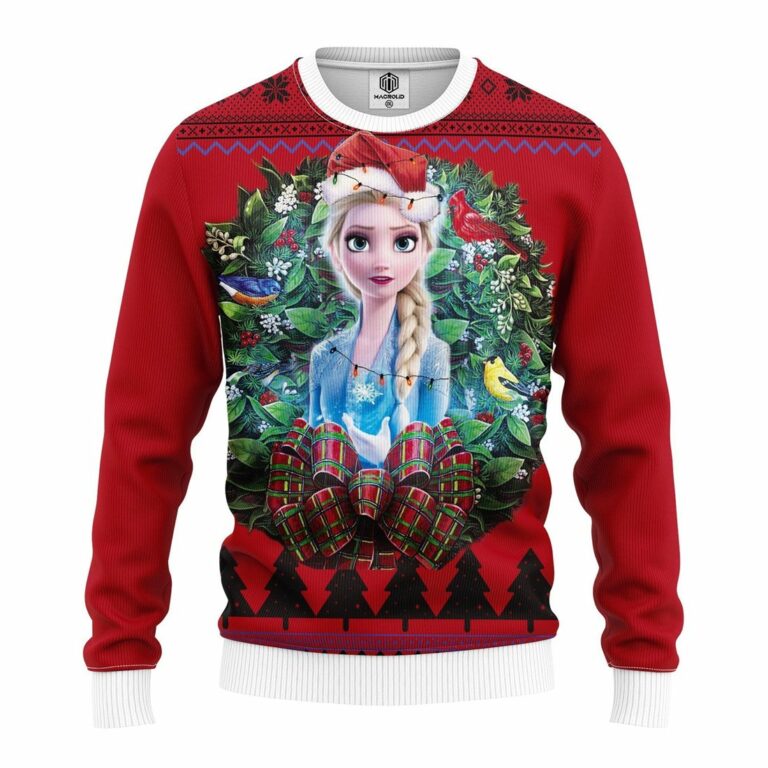 Elsa Queen Frozen 2 Noel Mc Ugly Christmas Sweater