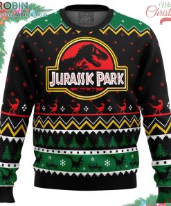 ethics of cloning jurassic park ugly christmas sweater 172 pSw7W