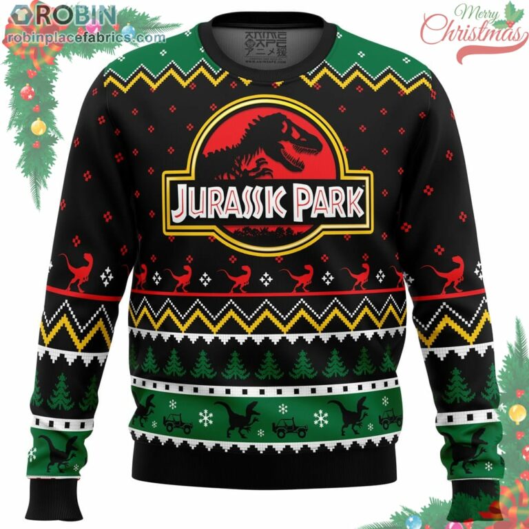 Ethics Of Cloning Jurassic Park Ugly Christmas Sweater