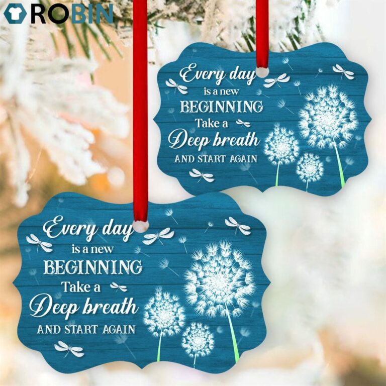 Every Day Is A New Beginning – Pretty Dandelion Ornament