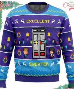 Excellent Sweater! Bill And Ted Ugly Christmas Sweater