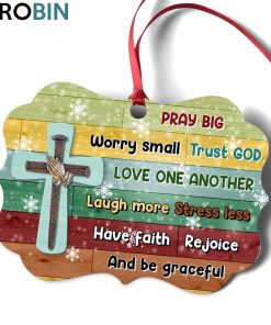 Exclusive Cross Ornament – Pray Big And Worry Small Exclusive Cross Ornament – Pray Big And Worry Small