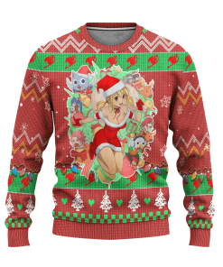 fairy tail anime ugly christmas sweater custom pink xmas gift 1 67gxQ