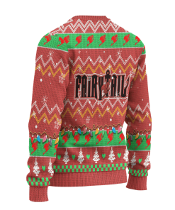 Fairy Tail Anime Ugly Christmas Sweater Custom Pink Xmas Gift