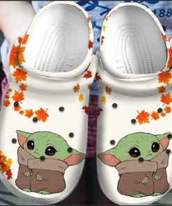 Fall Baby Yoda Crocs Classic Clogs Shoes