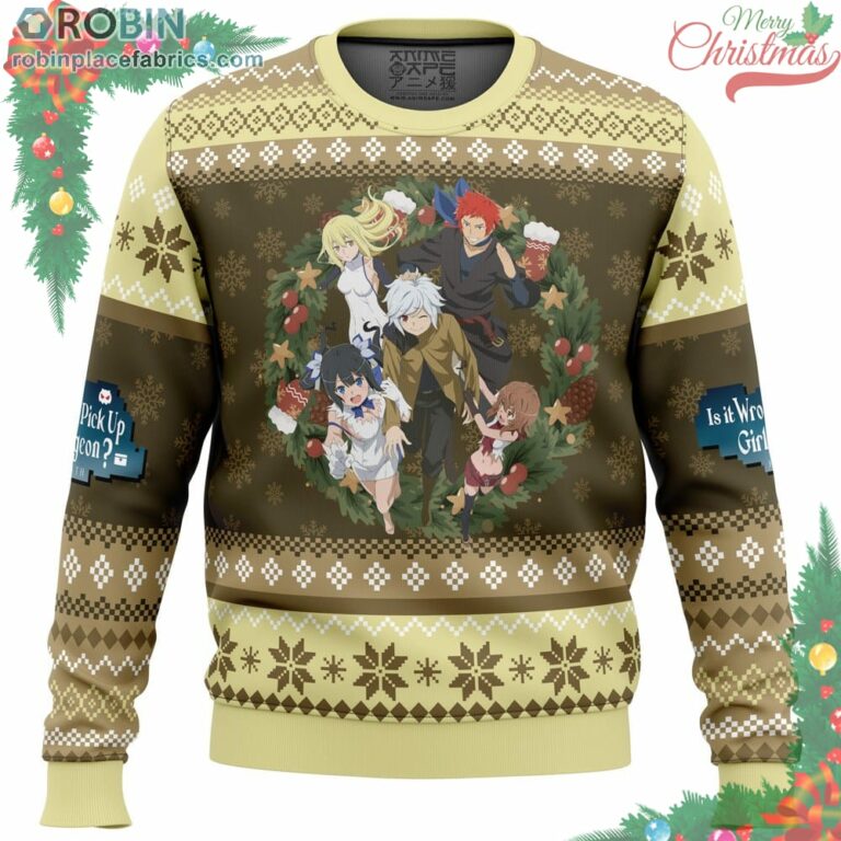 Familia Myth Danmachi Ugly Christmas Sweater