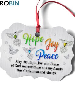 Fancy Christmas Ornament – Hope, Joy And Peace Fancy Christmas Ornament – Hope, Joy And Peace