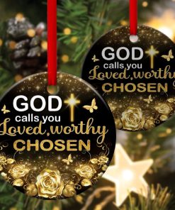 Fancy Roses Circle Ornament God Calls You Loved Fancy Roses Circle Ornament God Calls You Loved