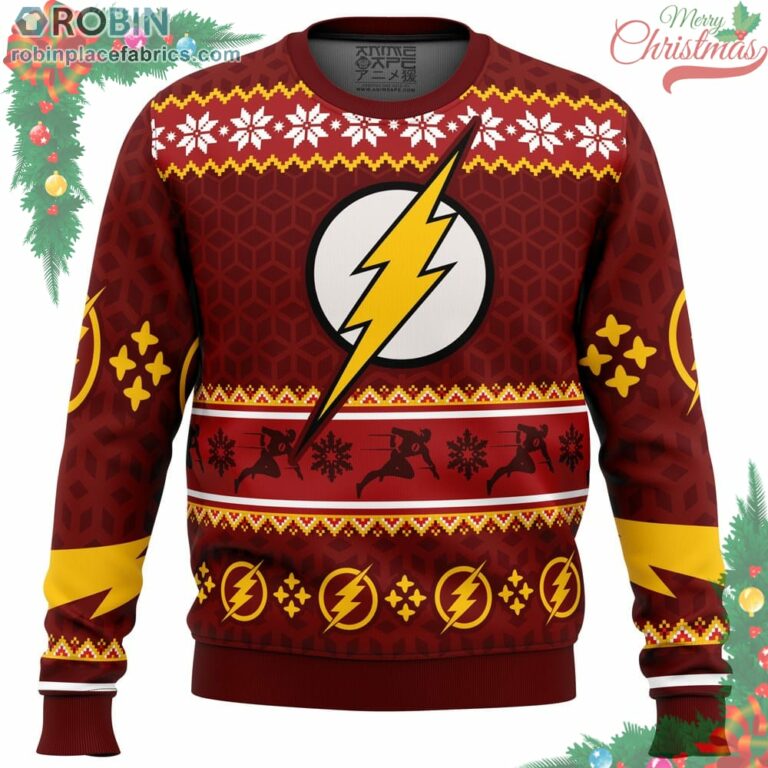 Fast Christmas The Flash Dc Comics Ugly Christmas Sweater