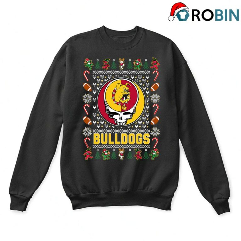Ferris State Bulldogs X Grateful Dead Ugly Christmas Sweatshirt