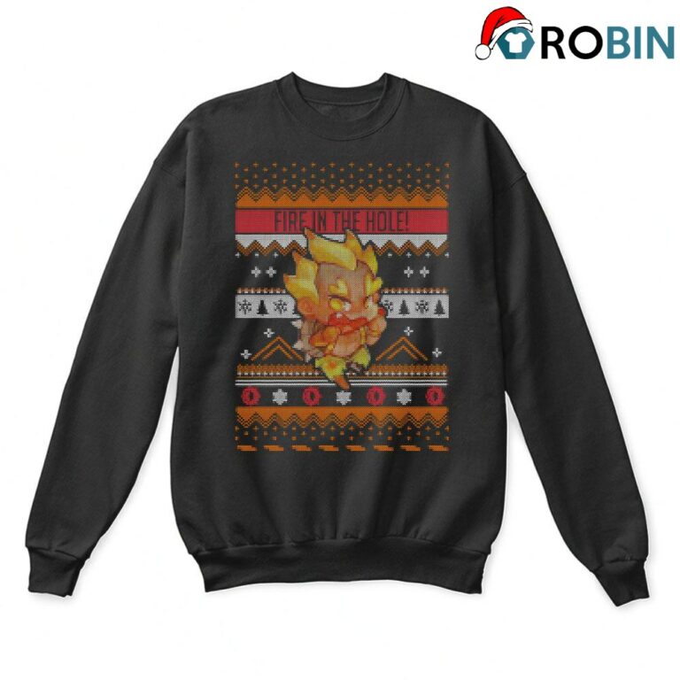 Fire In The Hole Chibi Junkrat Christmas Ugly Sweatshirts