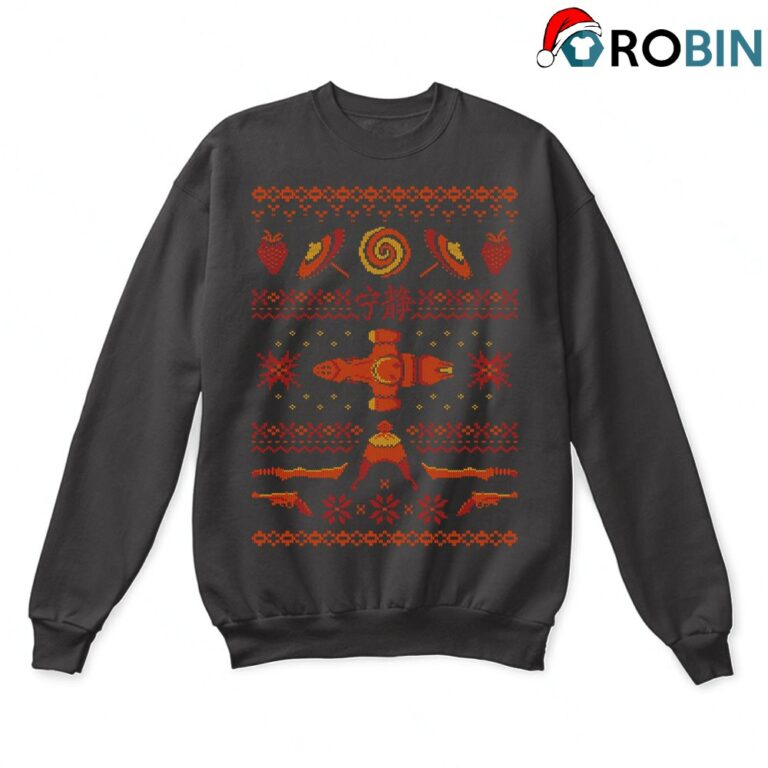 Firefly I Aim To Misbehave Serenity Shiny Ugly Christmas Sweatshirt