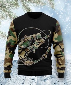 Fishing Dad Christmas Ugly Sweatshirt, Sweater