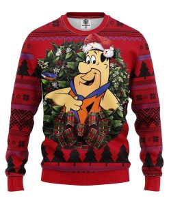 flintstone noel mc ugly christmas sweatshirt 1 pqyQX