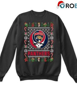 Florida Panthers X Grateful Dead Ugly Christmas Sweatshirt