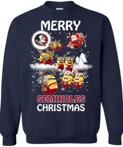 florida state seminoles minion ugly christmas sweatshirt 4 v46ZK