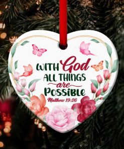 flower and butterfly heart ornament all things are possible through christ 1 Gid4i